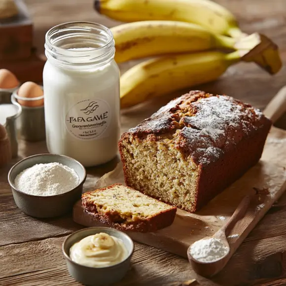 A dollop of Fage Greek yogurt next to a bowl of cake batter, showcasing its role in enhancing the flavor and texture of baked goods