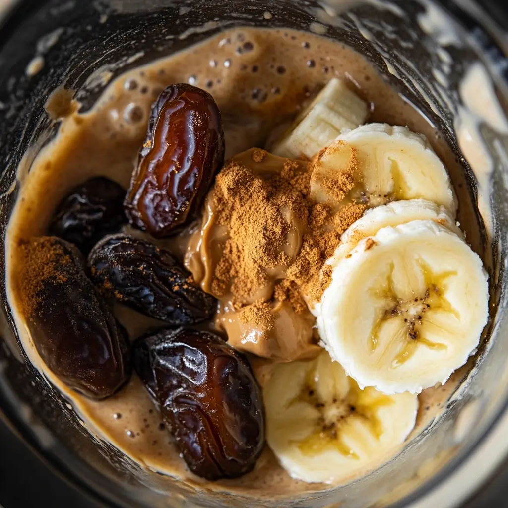 Preparing smoothie dates by blending fresh fruits, yogurt, honey, and ice, with optional add-ins like chia seeds or spinach, poured into glasses with a garnish of fresh fruit.