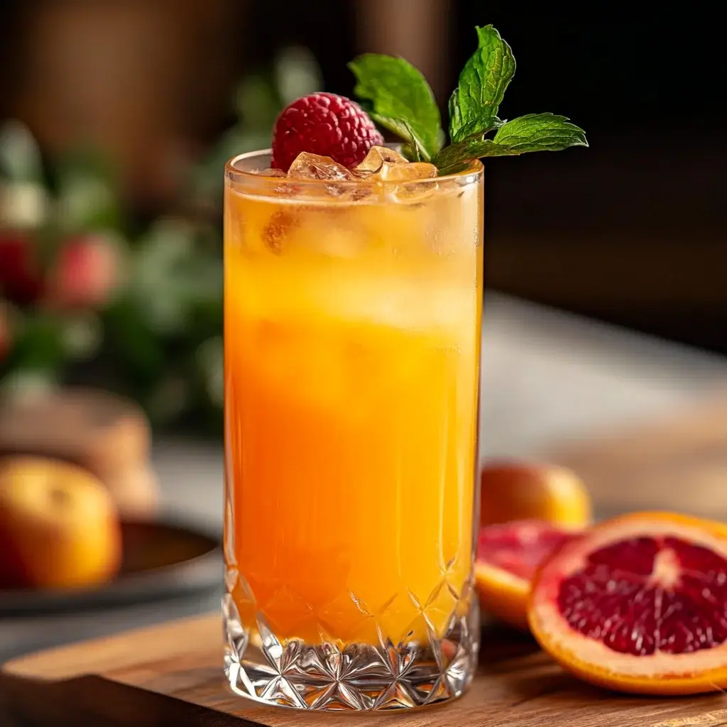 Serving an Eastern Promise mocktail in a glass, garnished with fresh mint leaves and a lime wedge, placed on a bar counter with a refreshing, bubbly look.