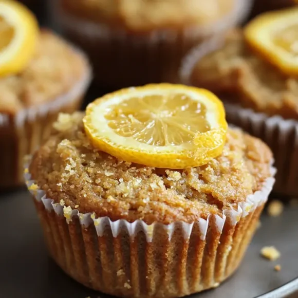 Healthy lemon muffins