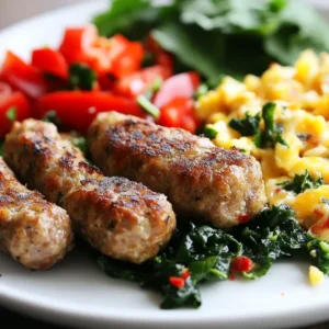 healthy breakfast sausage